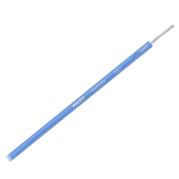 Primary Wire, Marine, 12 AWG, 1C C, Blue, PVC, Stranded, 600V, 25 ft.